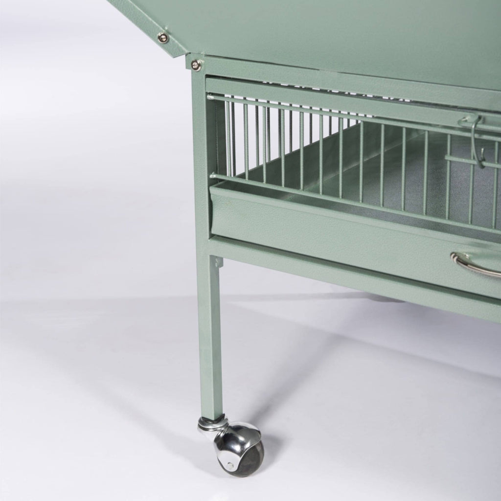 Sage Green Wrought Iron Bird Cage X8464