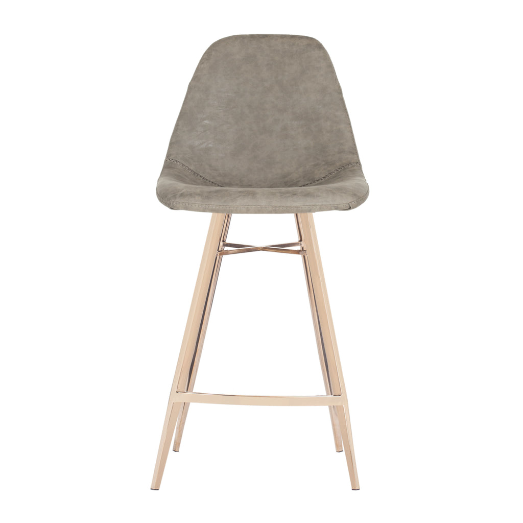Modern Glam Counter Stool with Footrest Z25547