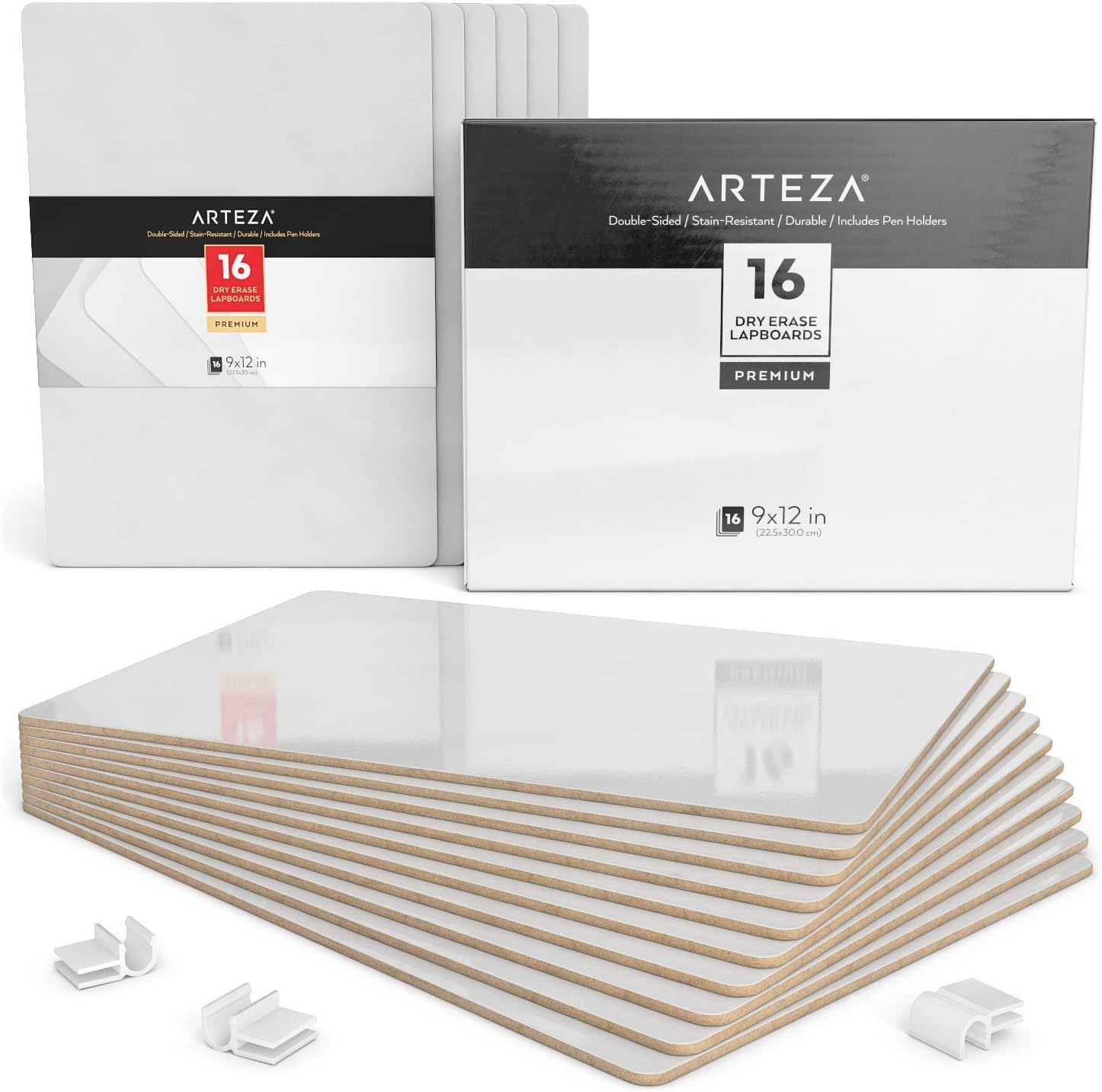 9x12 Inch Double Sided Dry Erase Whiteboards, Set of 32 R35589