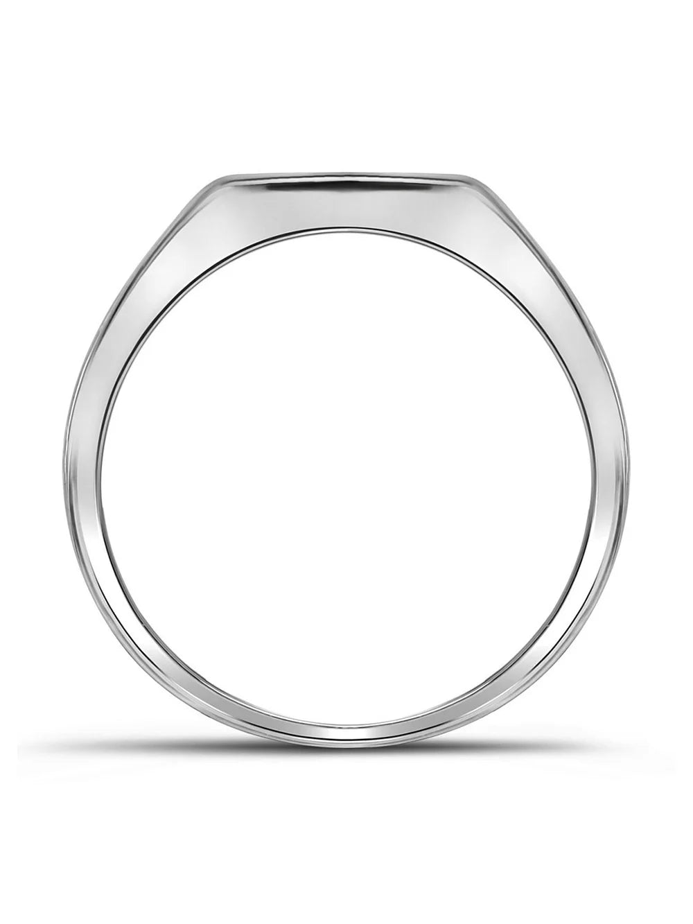 10kt White Gold Mens Round Black Diamond Wedding Band Ring 1 Cttw P72950