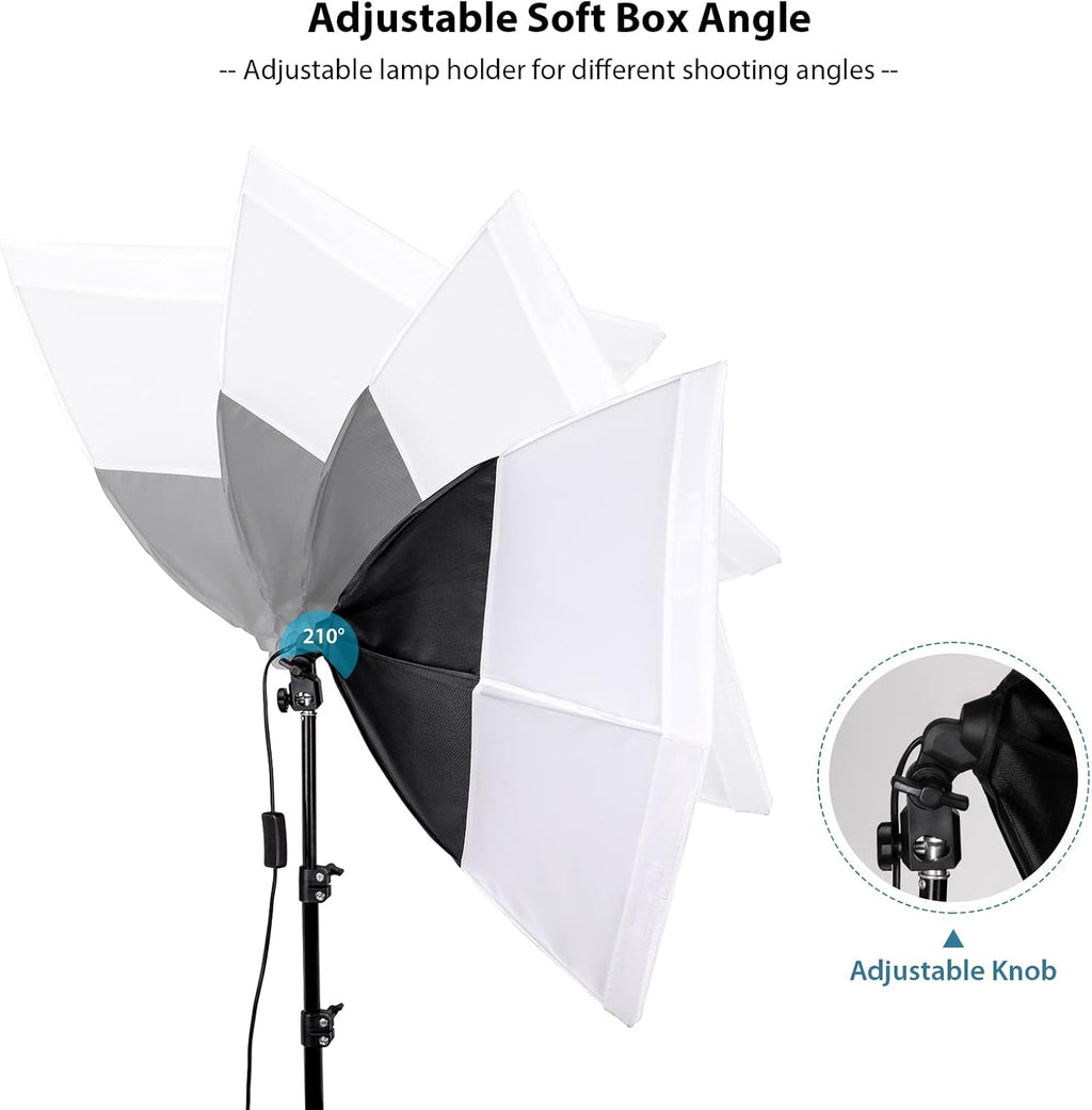 26inches Hexagon Softbox Lighting Kit with 2pcs 85W Bulbs C94188