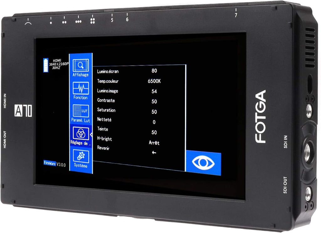 7 Inch Full HD 1920x1080 IPS HDMI 4K Input Output Dual NP-F Battery Mount Field Monitor S150