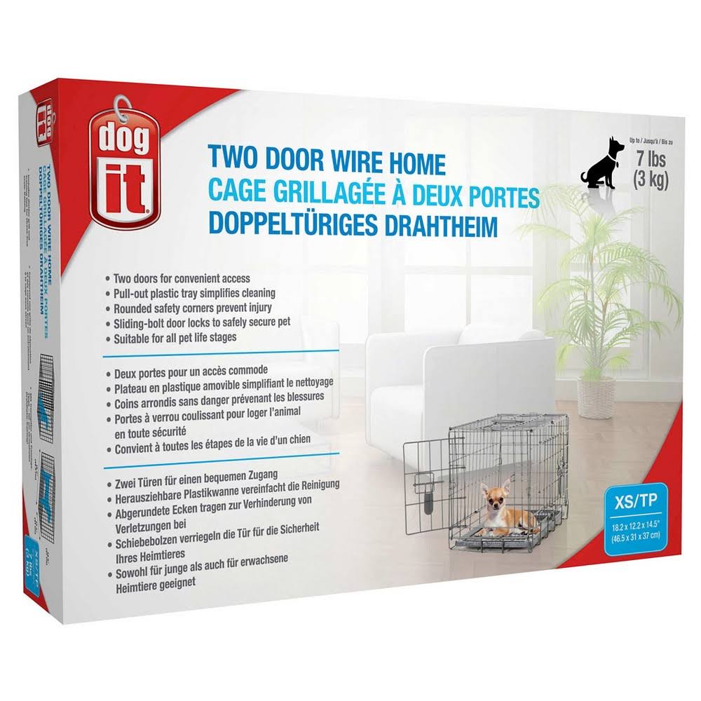 X-Small 2 Door Dog Crate Q76142