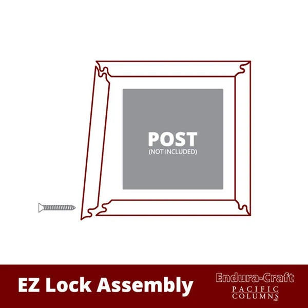 24x22W x 4&H Craftsman Square Tapered Raised Panel Column with Standard Capital & Base Q9167