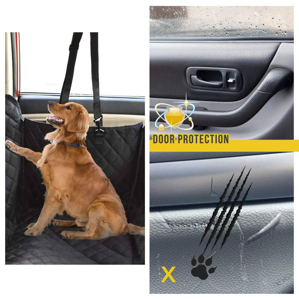 Waterproof Dog Car Seat Cover with Mesh Window P899768