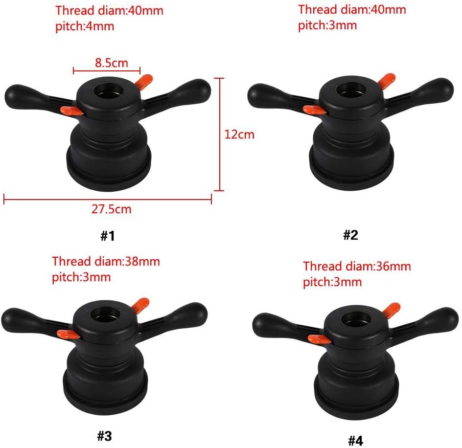 Balancer Tire Change Tool, Quick Release Hub Wing Shaft Nut 40mm/ 38mm/ 36mm, Pack of 2 X494531