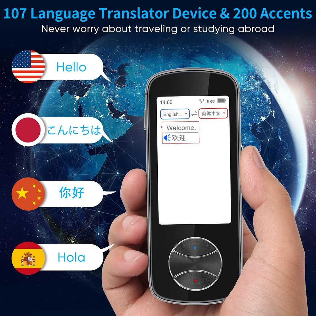 Portable 127 Languages Two Way Instant Voice Translator Device with 3.0 HD Touch Screen Z677