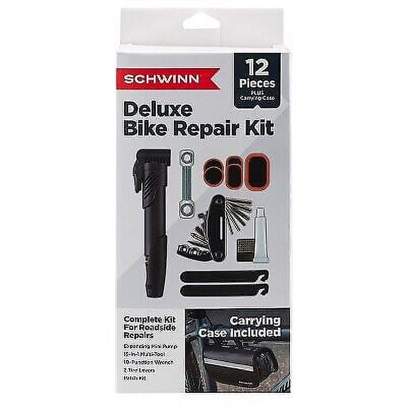 Black Bike Seat Pack with Repair Tools J805764