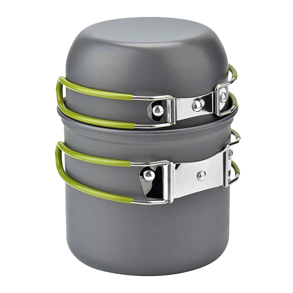 Camping Cookware Set with Cooking Pots Pans Tank Bracket M3000