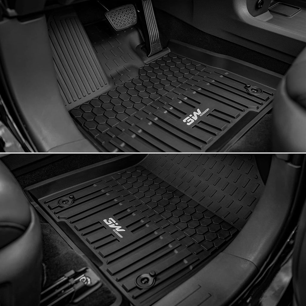 Black TPE All Weather Custom Fit Floor Liner for Toyota Sienna 2nd and 3rd Row K47229
