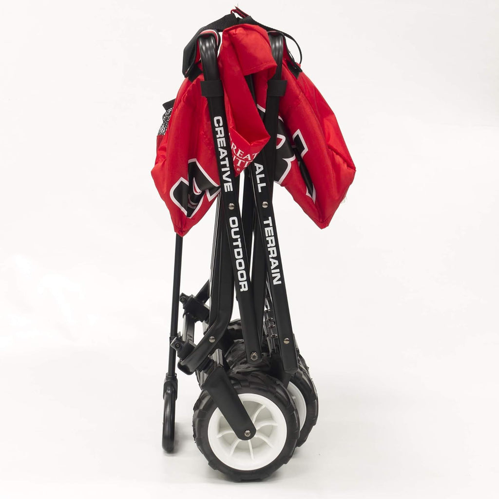 Red Collapsible Folding Wagon Cart H5962