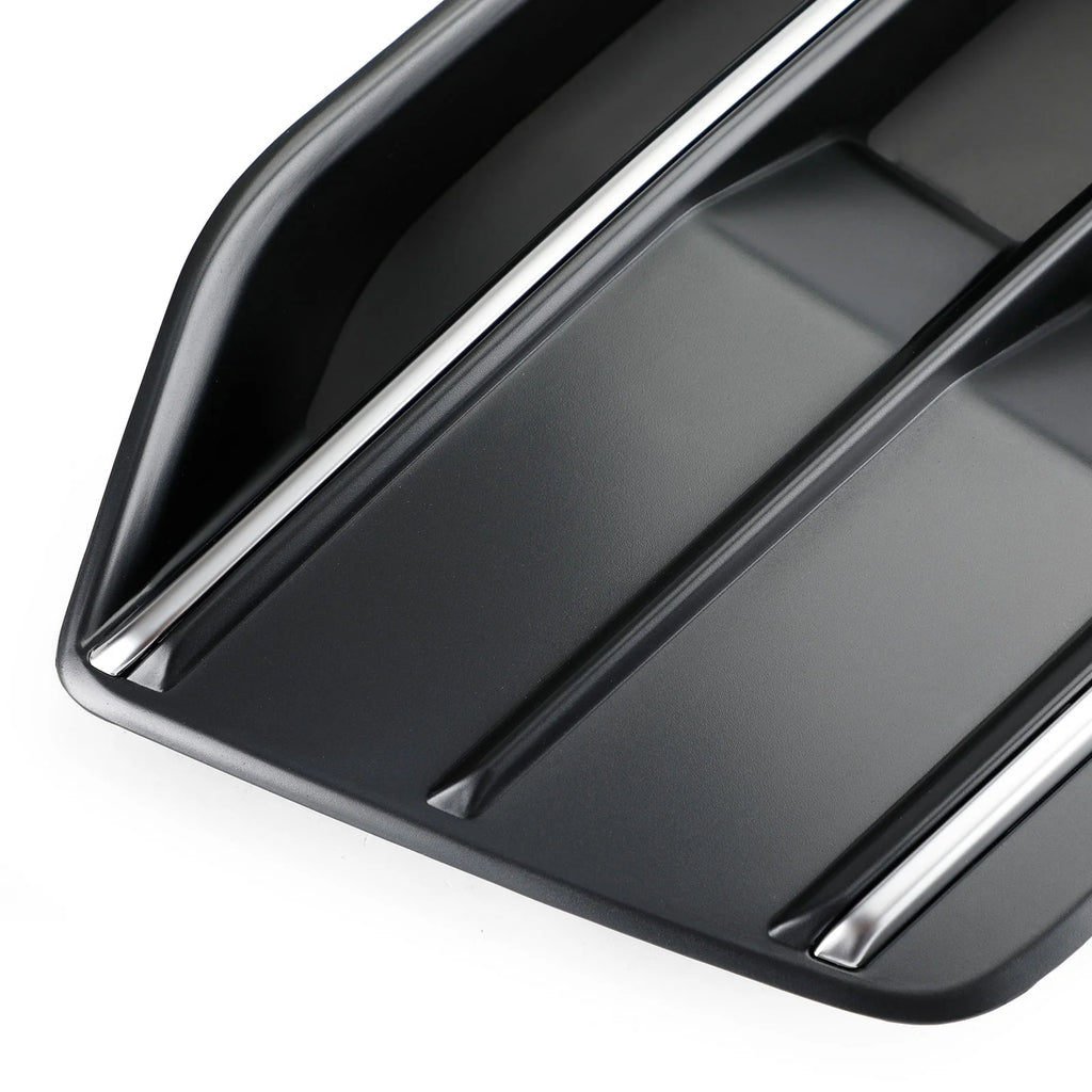Front Bumper Cover Grille Bezel Insert for Audi Q5 2018-2022 Black/Chrome S128003