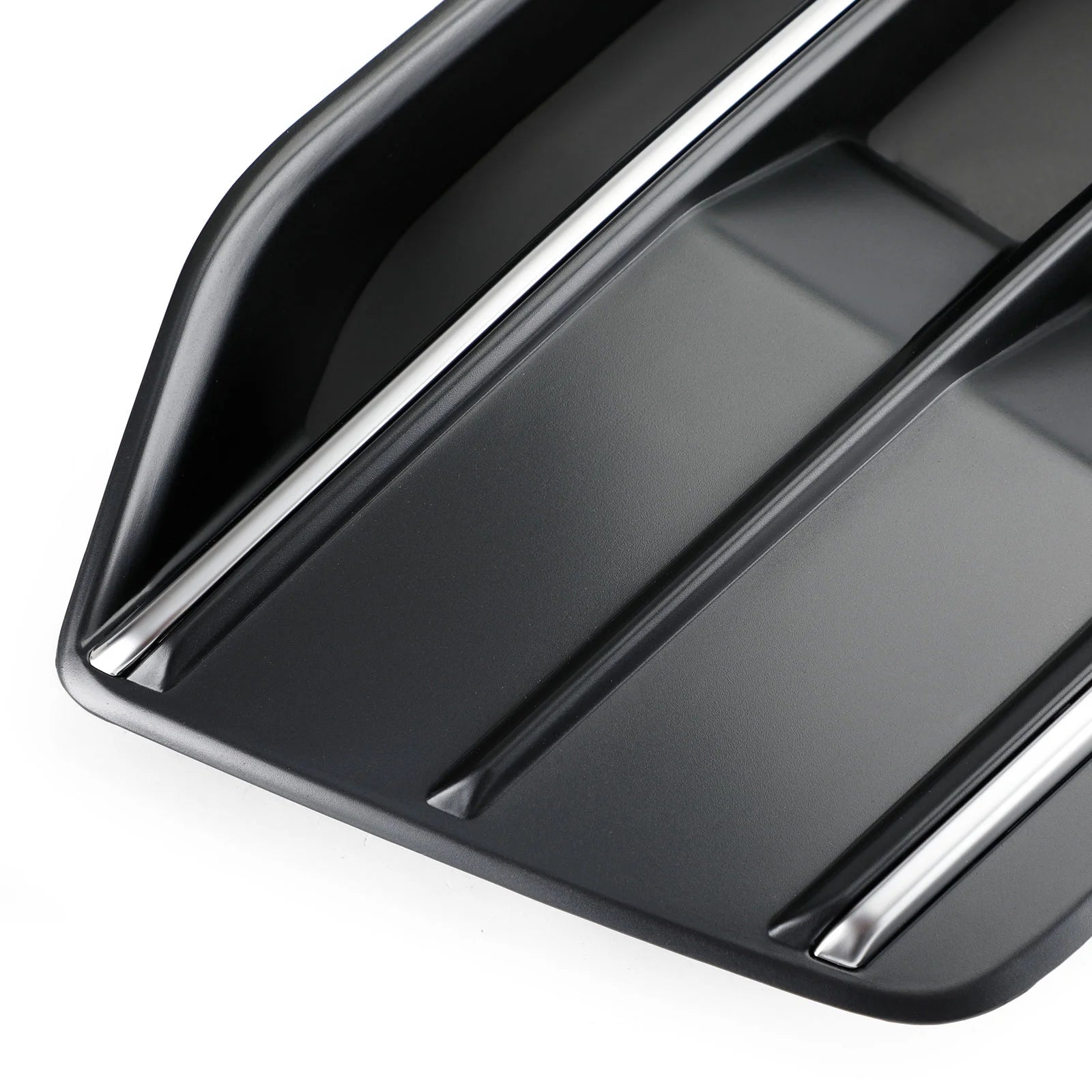 Front Bumper Cover Grille Bezel Insert for Audi Q5 2018-2022 Black/Chrome S128003