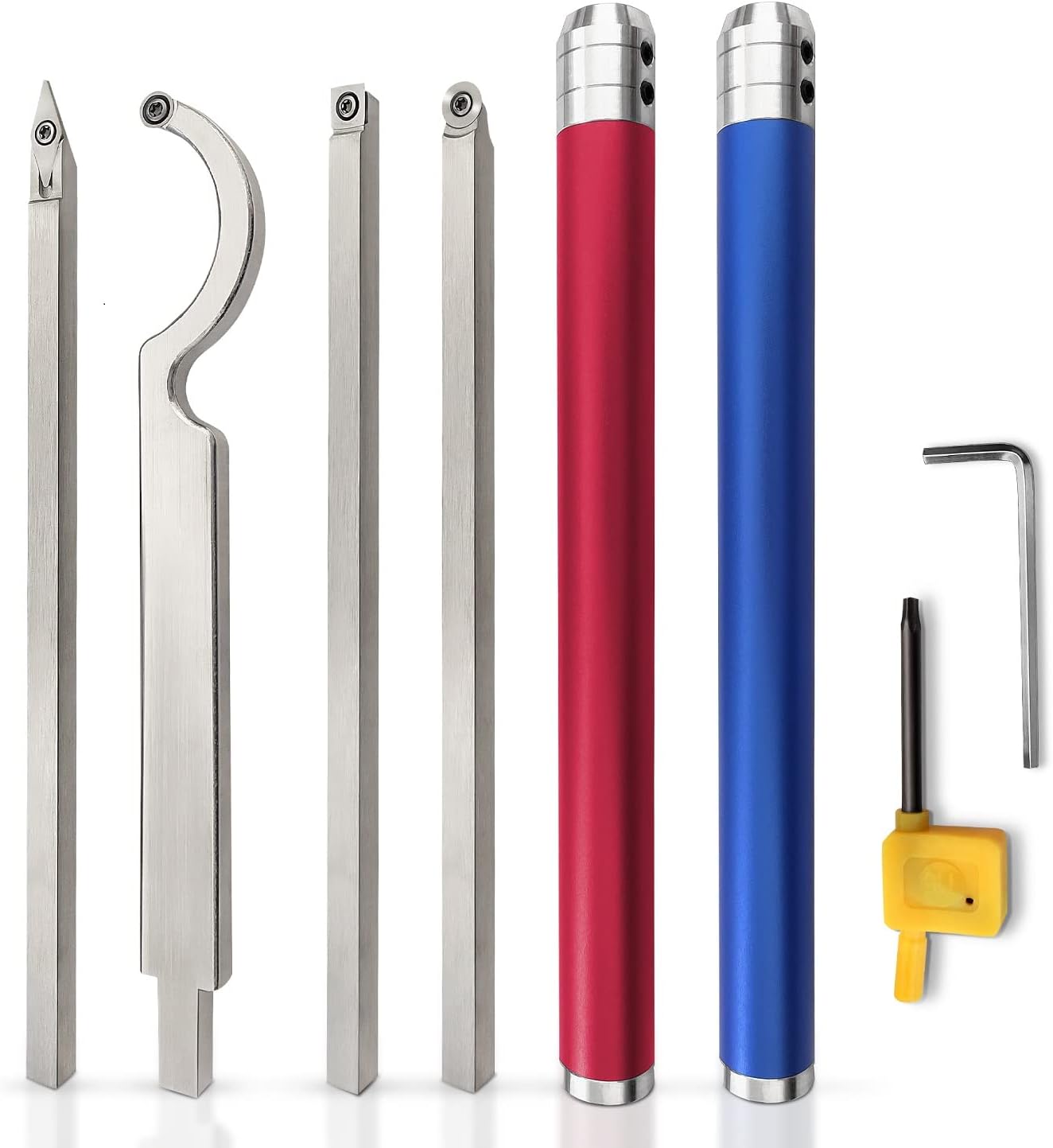 Carbide Lathe Turning Tools, 20 Full Size Woodturning Tools, Alloy Tool Set V6020