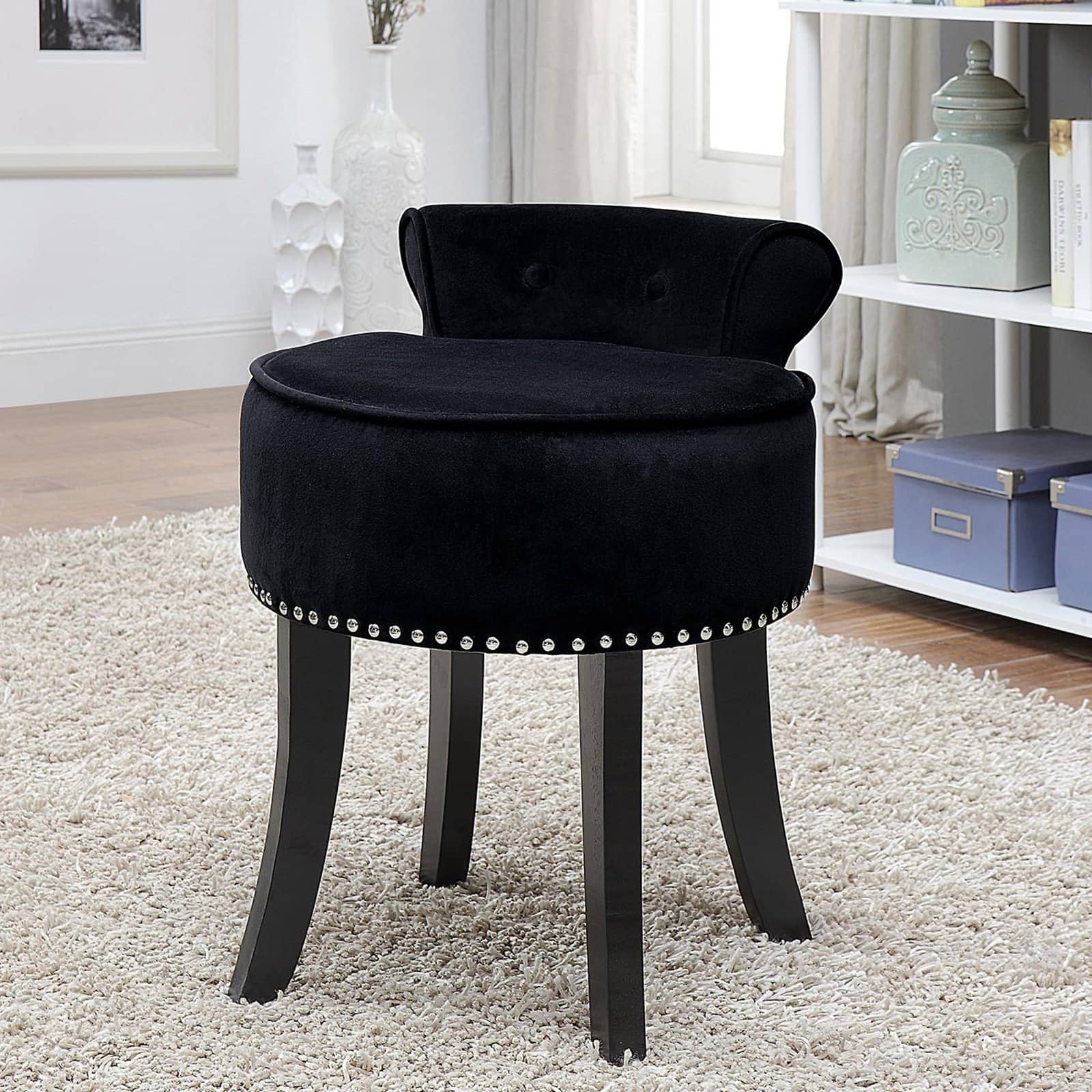 Velvet Vanity Stool M315565