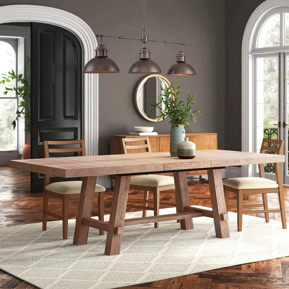3-Light Kitchen Island Linear Industrial Pendant P6281