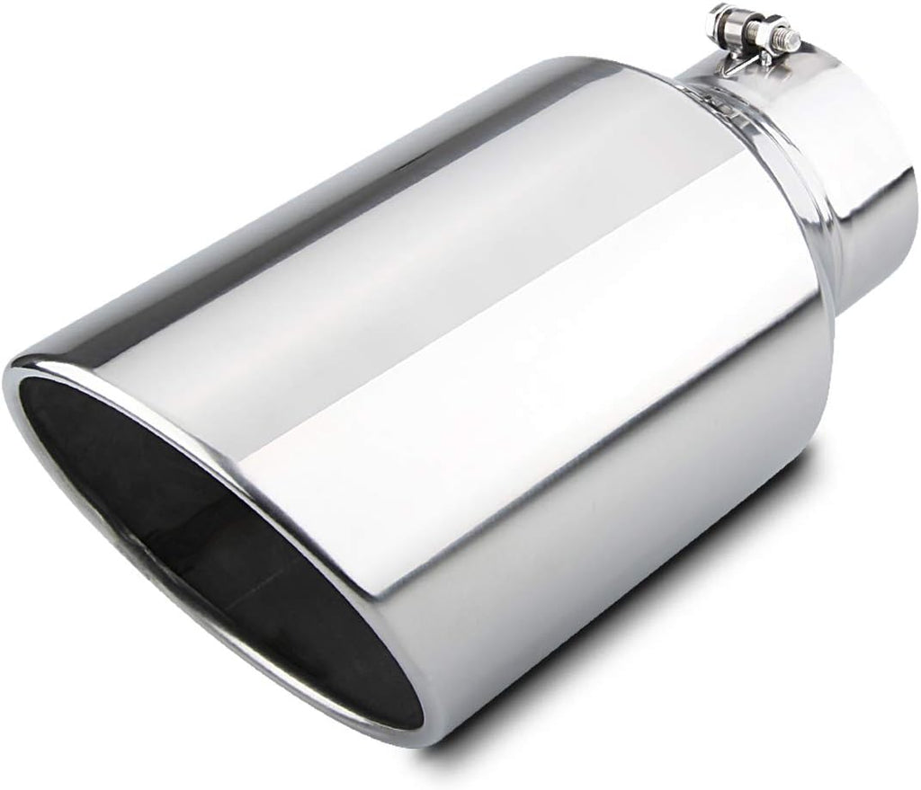 Black Powder Coated Exhaust Tip Tail Pipe, Pack of 2 Q4913
