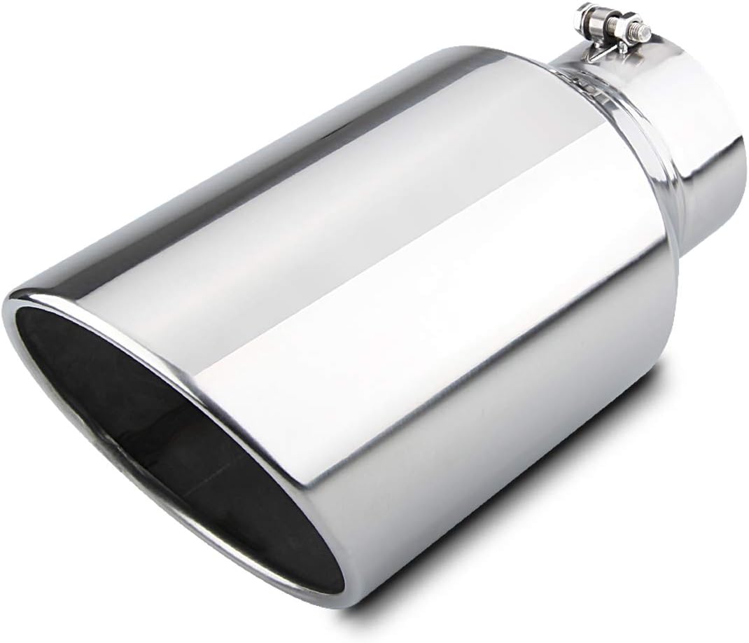 Black Powder Coated Exhaust Tip Tail Pipe, Pack of 2 Q4913