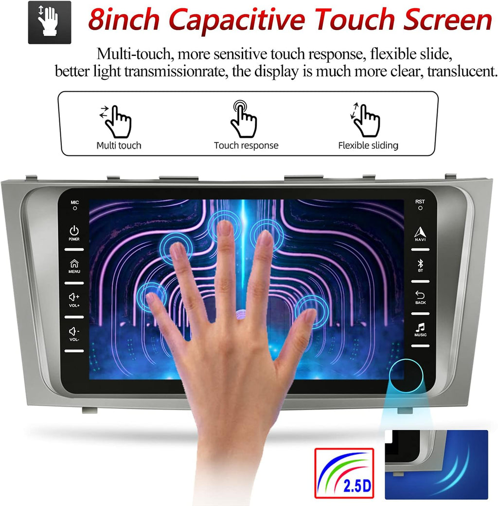 8 Inch Double Din Car Stereo with Backup Camera and Bluetooth G24614