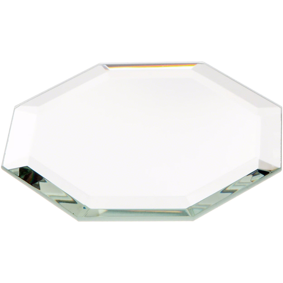 Octagon 3mm Beveled Glass Mirror, 2.5 inch x 2.5 inch (Pack of 6) I804566