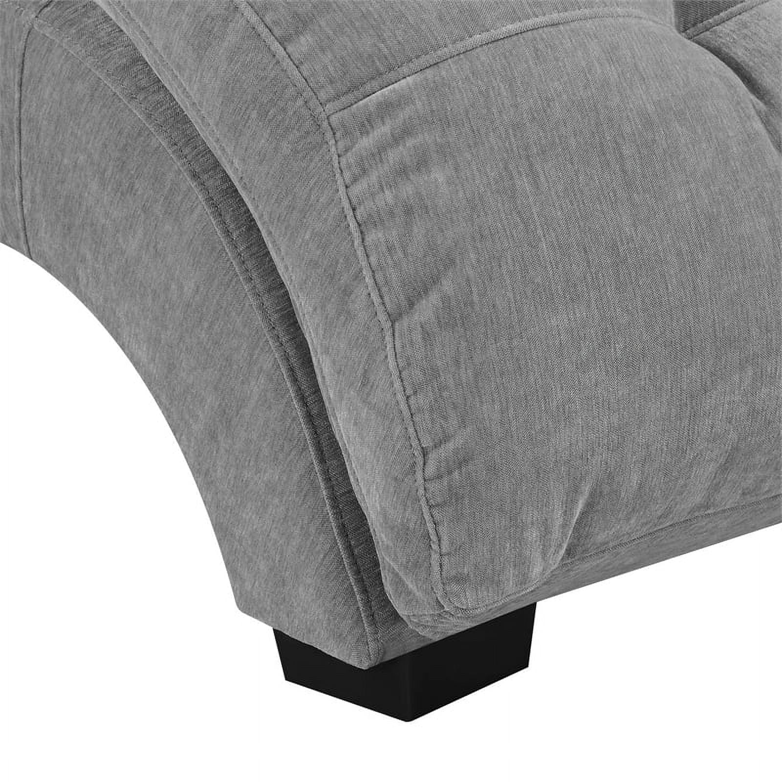 Mid-Century Fabric Chaise Lounge C396