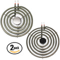 2-Pack Replacement 8 inch 5 Turns & 6 inch 4 Turns Surface Burner Elements J6313