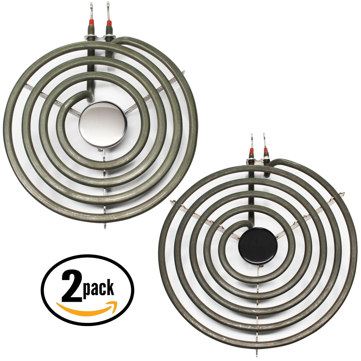 2-Pack Replacement 8 inch 5 Turns & 6 inch 4 Turns Surface Burner Elements J6313