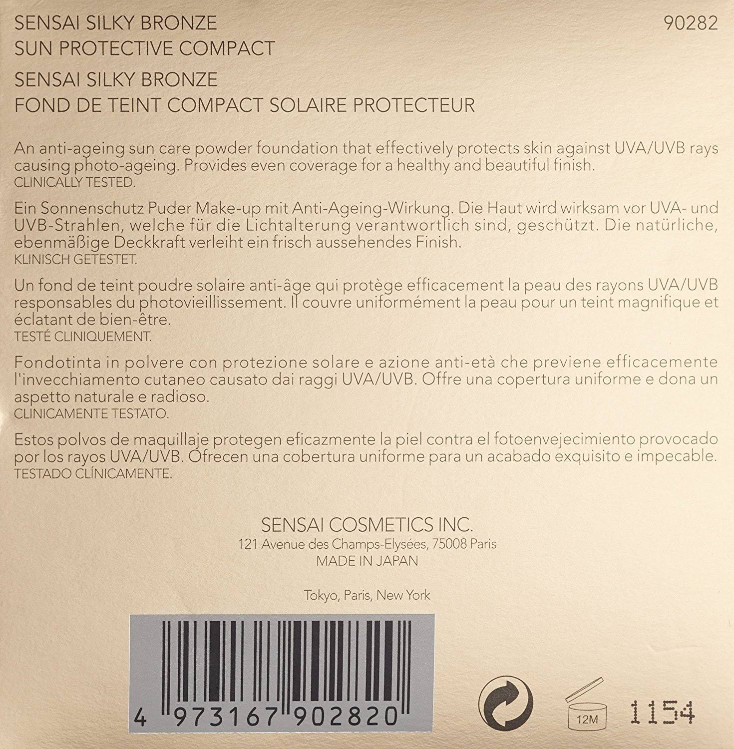 Silky Bronze Sun Protective Compact 8.5 Gr W748