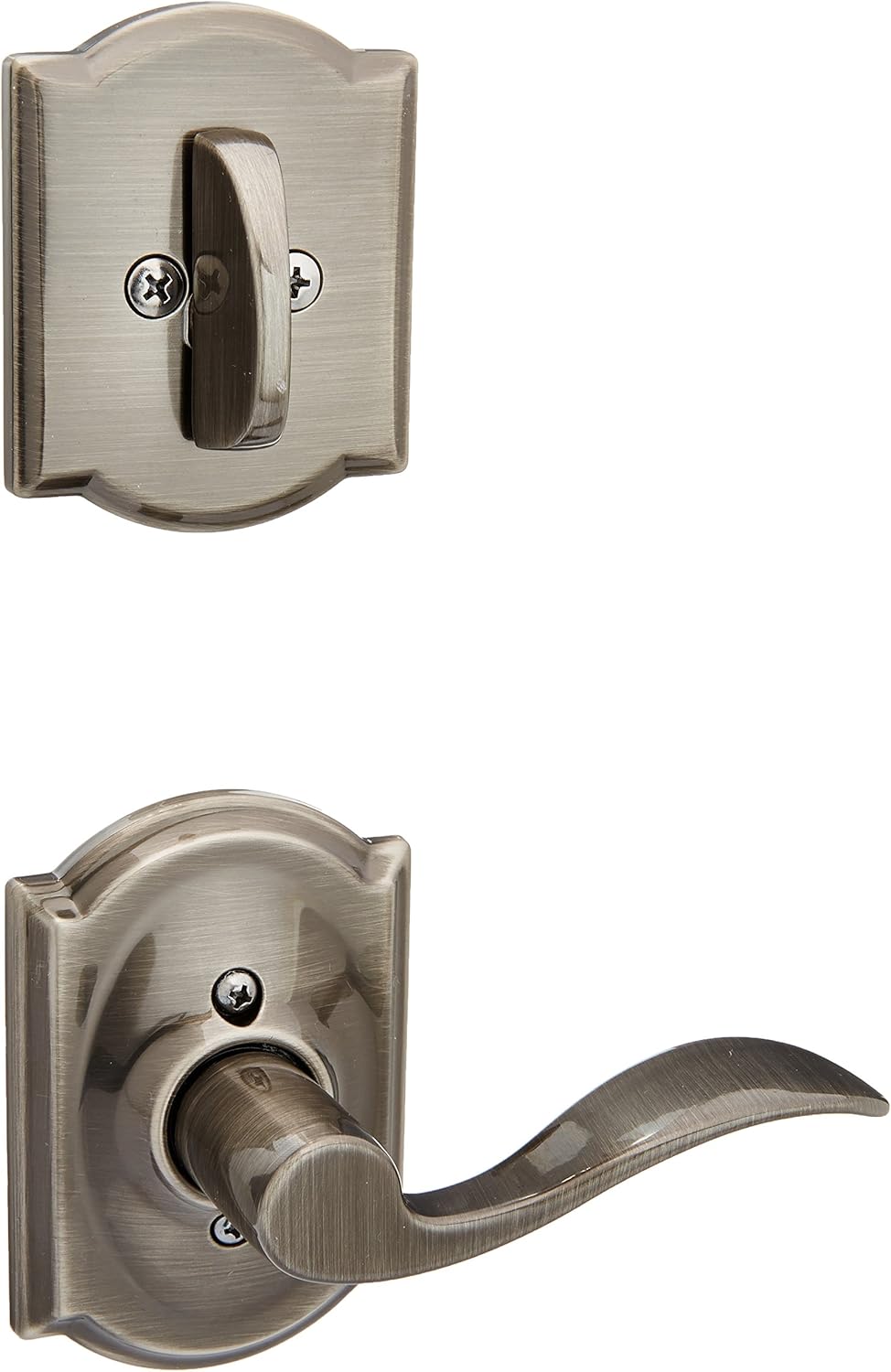 Antique Pewter Interior Lever Set Pack of 2 L376860
