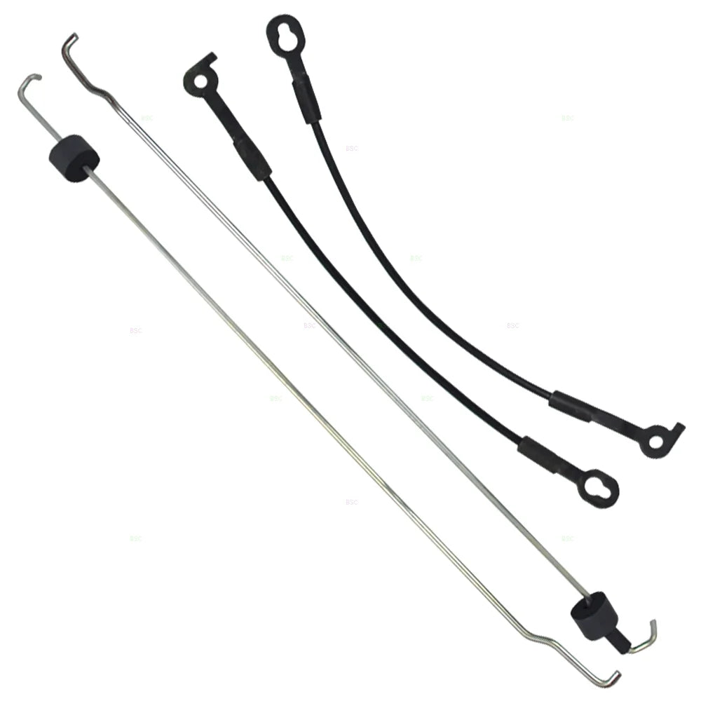 Tailgate Handles & Bezels Kit with Latches Cables Rods & Bed Side Hinges for 1994-2004 S10 Sonoma Pickup Truck F33688