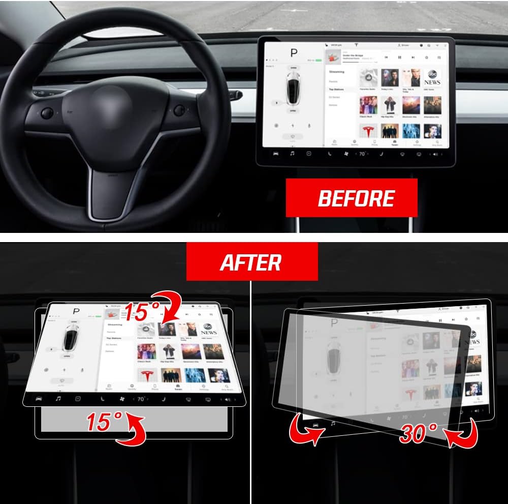 4-Direction Screen Swivel Mount for Tesla Model 3 / Model Y A385