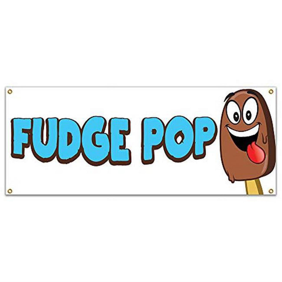 48 in. Fudge Pop Banner with Concession Stand Food Truck X6524