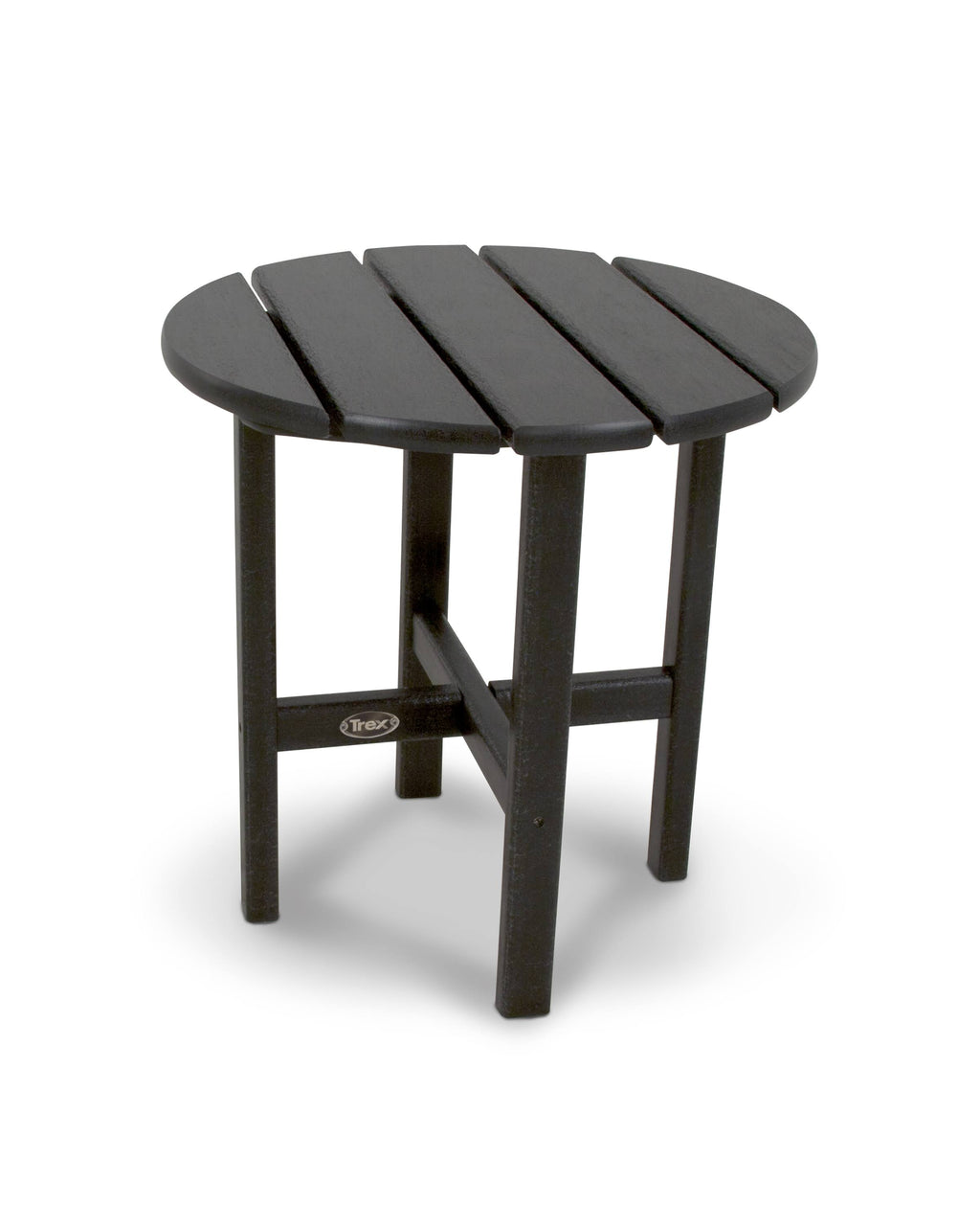 Charcoal Black Round Side Table Q543