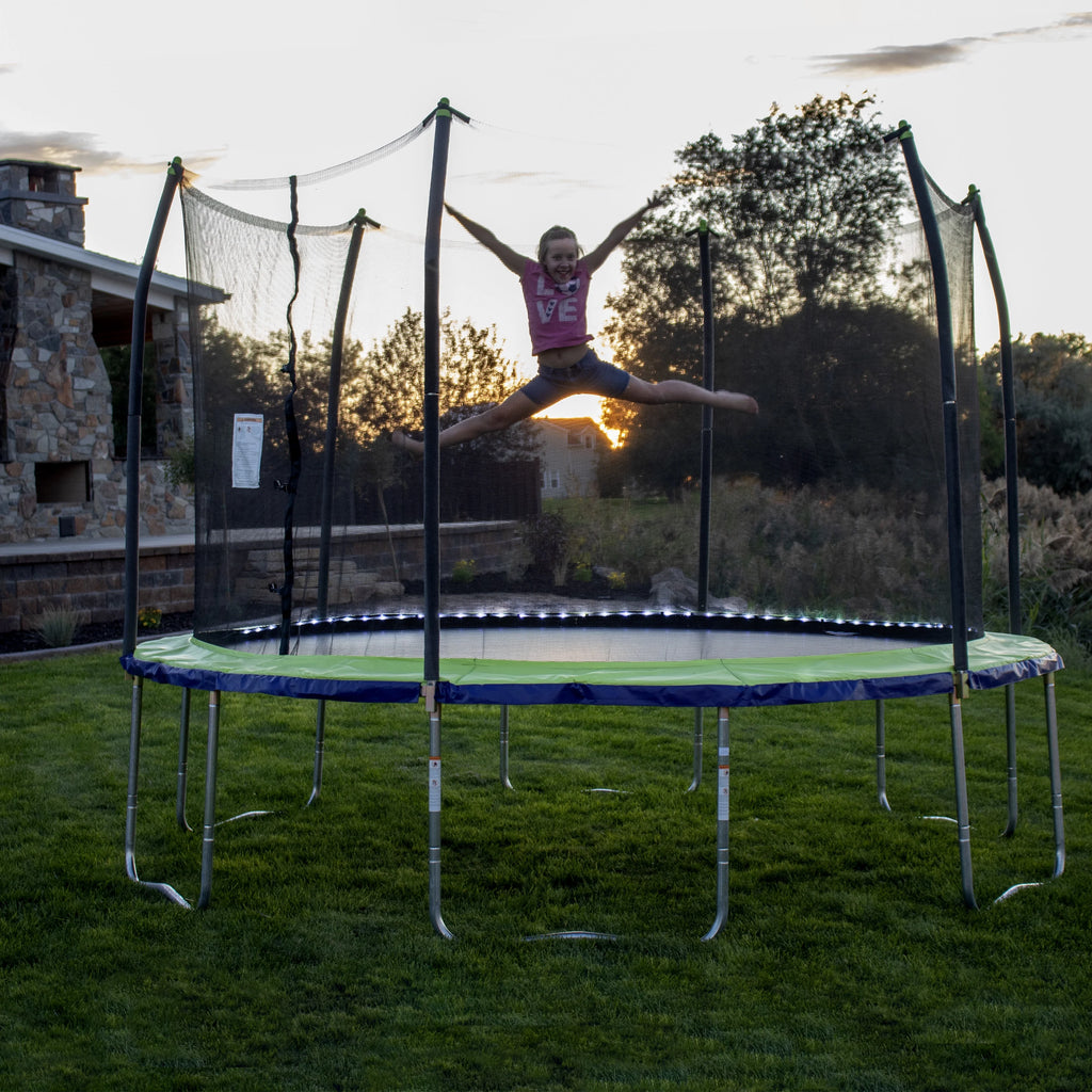 12-Foot Trampoline with Lighted Spring Pad U245