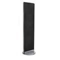Black Two-Sided Pegboard Floor Display on Revolving Base J1031