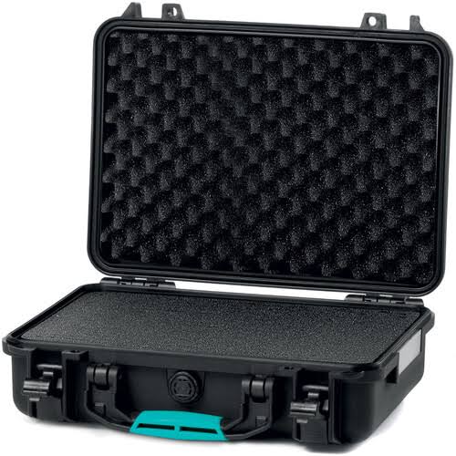 Black Resin Hard Case with Cubed Foam W974