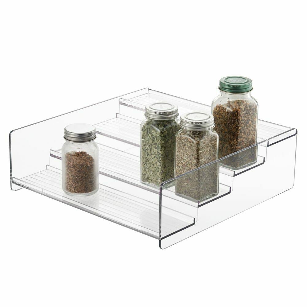 Plastic Spice Rack Caddy Kitchen Food Storage Rack D591687
