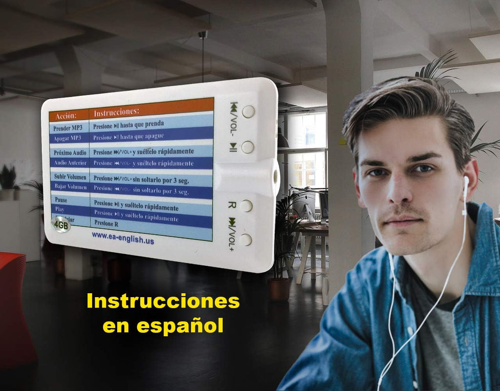 Curso de Ingles Basico con Reproductor Mp3 Ultra Plano, 90 Lecciones en Audio, Spanish Edition, Pack of 2 B103570