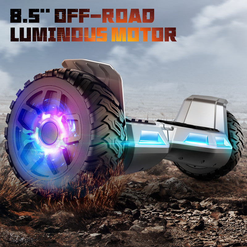 Silver 8.5" Self Balancing Electric Scooter K678