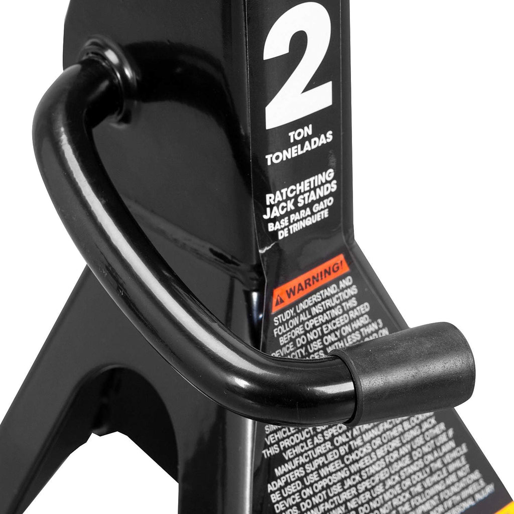2 Ton Hydraulic Trolley Service Jack Combo with 2 Jack Stands, Black H5168