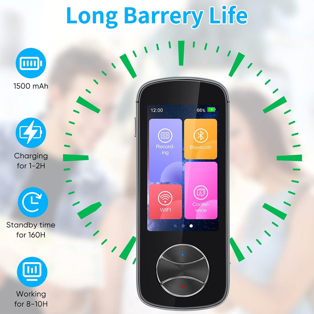 Portable 127 Languages Two Way Instant Voice Translator Device with 3.0 HD Touch Screen Z677