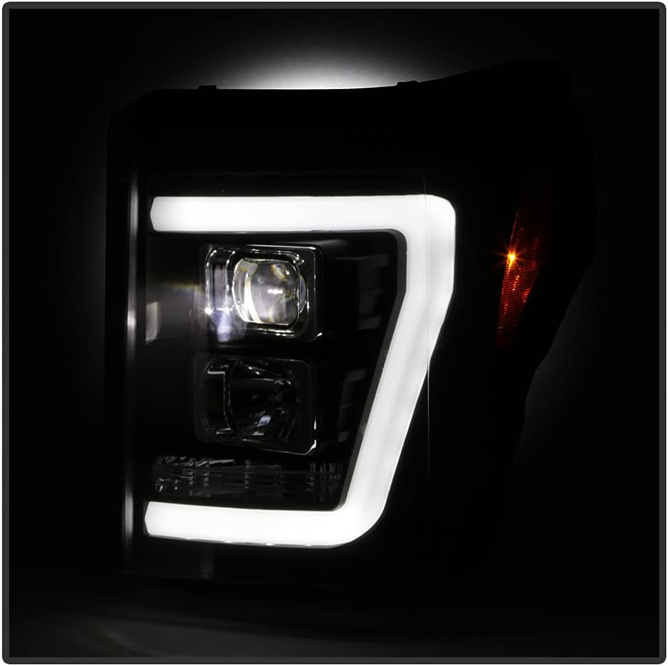 Black LED Headlights for Ford F250 F350 SuperDuty M8843