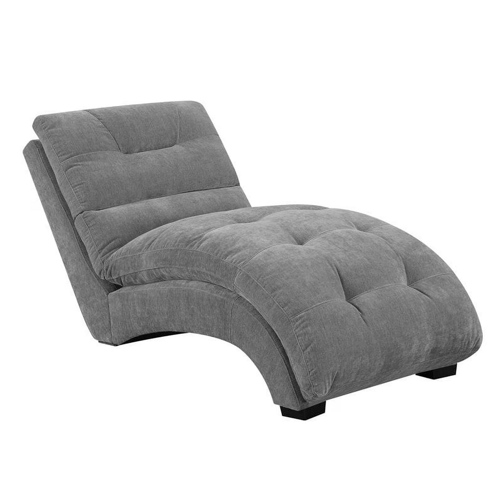 Mid-Century Fabric Chaise Lounge C396