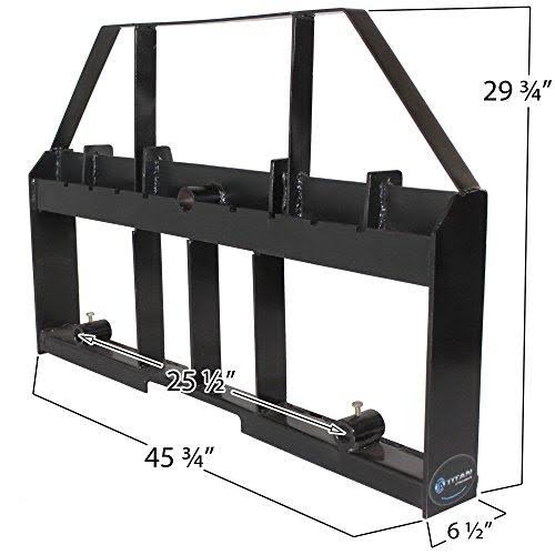 60x22 Skid Steer Pallet Fork Attachment 5500 lb Capacity Quick Tach W194685