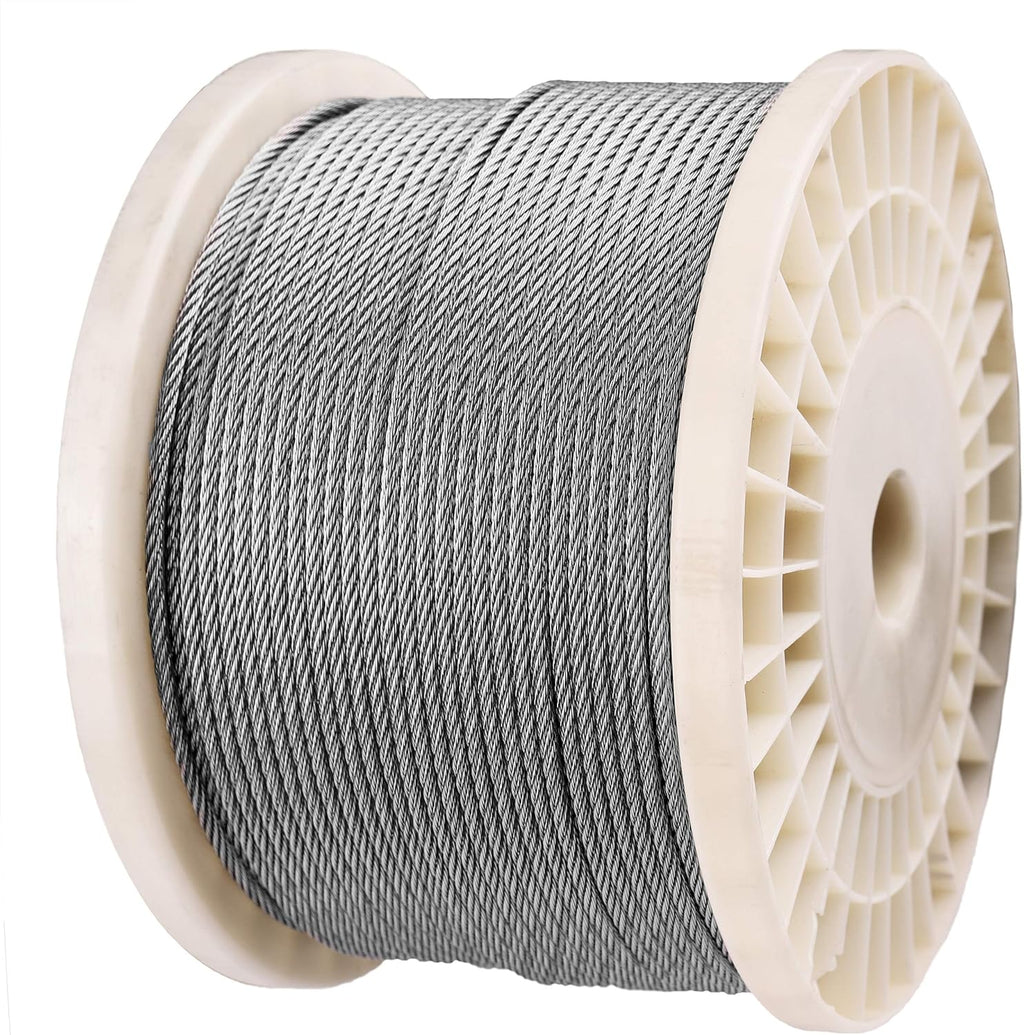 300 Feet 1/8 316 Stainless Steel Wire Rope Aircraft Cable 7x7 U731