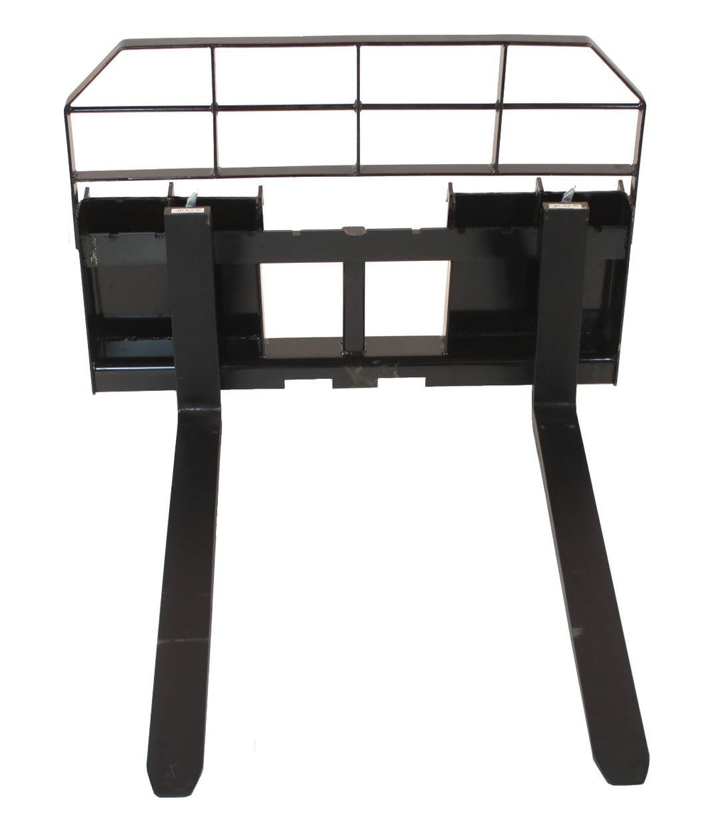 60x22 Skid Steer Pallet Fork Attachment 5500 lb Capacity Quick Tach W194685