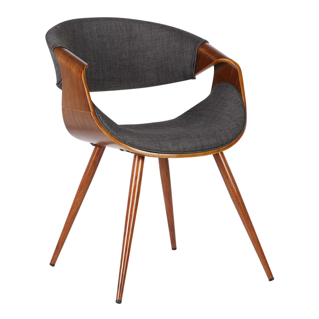 Fabric Dining Chair in Walnut and Charcoal K792305