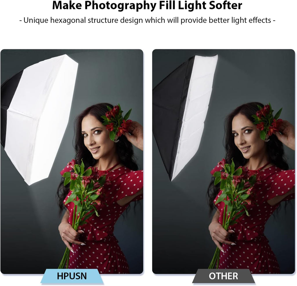 26inches Hexagon Softbox Lighting Kit with 2pcs 85W Bulbs C94188