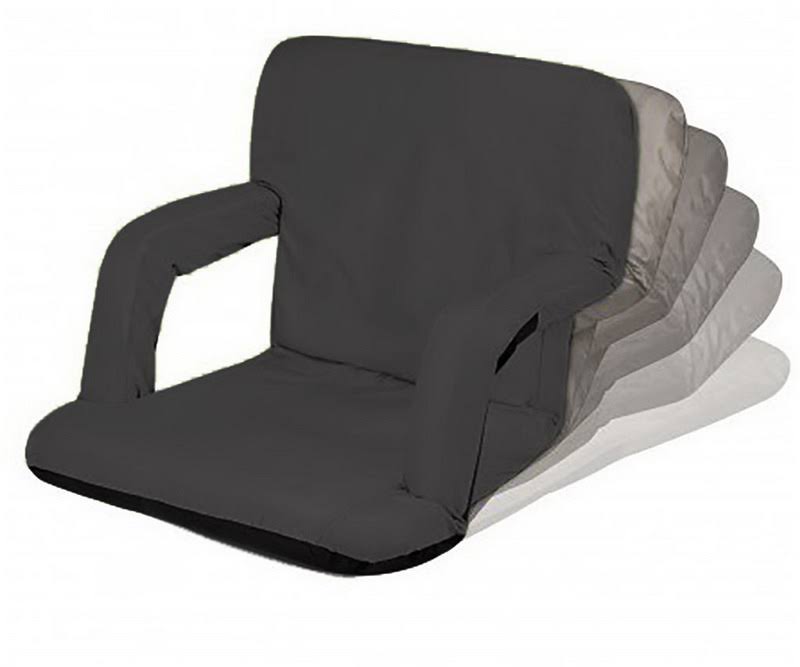 Black Padded Stadium Seat with Arms V234761