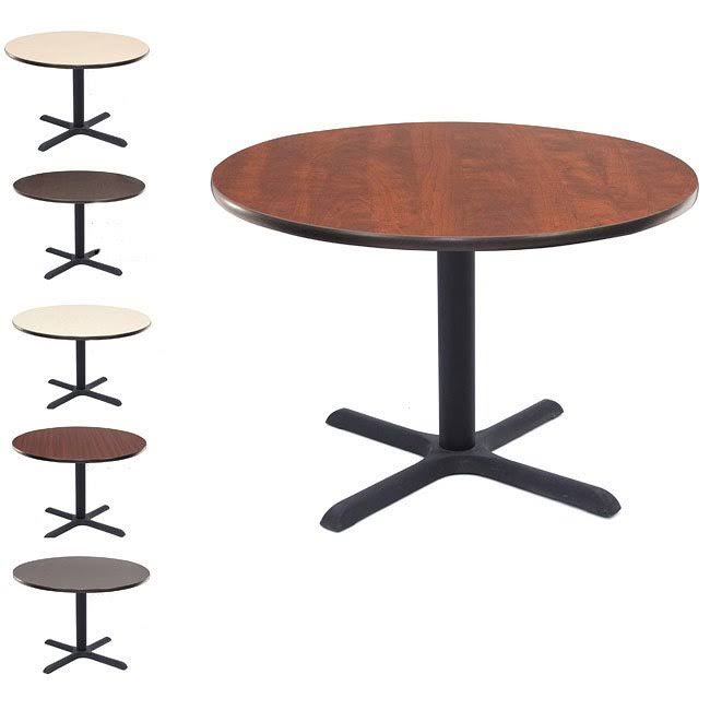 36x22 Round Breakroom Table Maple X356146